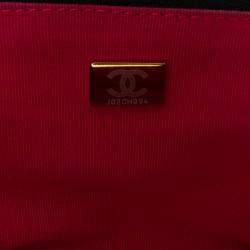 Pre Owned Chanel Black Small CC Lambskin Vanity Case