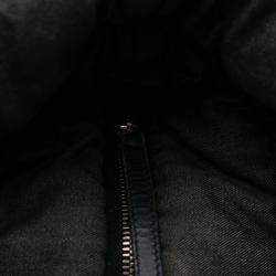 Pre Owned Chanel Black Large Quilted Denim Coco Cocoon Tote