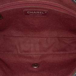 Pre Owned Chanel Navy Blue Small Quilted Distressed Calfskin Easy Flap