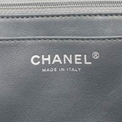 Pre Owned Chanel Green Quilted Patent Leather Jumbo Classic Single Flap Bag