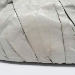 Pre Owned Chanel Grey Leather XL Classic Twisted Flap Bag