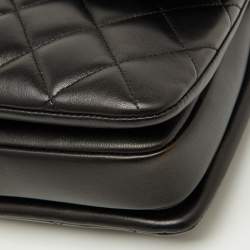Pre Owned Chanel Black Quilted Leather Small Trendy CC Top Handle Bag