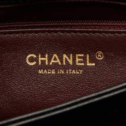 Pre Owned Chanel Black Quilted Leather Small Trendy CC Top Handle Bag