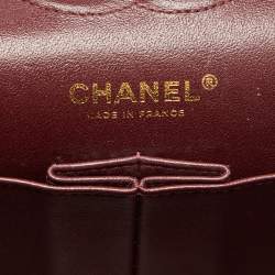 Pre Owned Chanel Black Quilted Caviar Leather Medium Classic Double Flap Bag