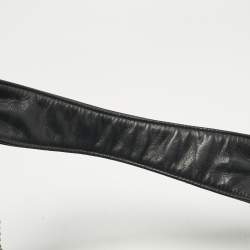 Pre Owned Chanel Black Cube Quilted Leather LAX Accordion Bag