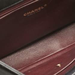 Pre Owned Chanel Black Quilted Leather Coco Envelope Flap Bag