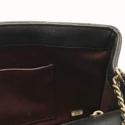 Pre Owned Chanel Black Quilted Leather Coco Envelope Flap Bag