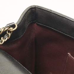 Pre Owned Chanel Black Quilted Leather Coco Envelope Flap Bag