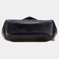 Pre Owned Chanel Black Mini CC Quilted Lambskin Single Flap