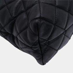 Pre Owned Chanel Black CC Quilted Lambskin Urban Delight Tote