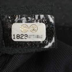 Pre Owned Chanel Grey Textured Suede Beads Embellishment Medium Boy Flap Bag