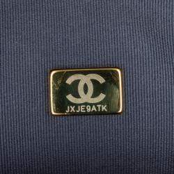 Pre Owned Chanel School Memory Small Tweed Top Handle Flap Bag