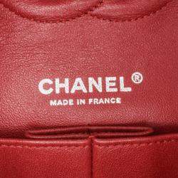 Pre Owned Chanel Classic Double Flap Medium Tweed Shoulder Bag