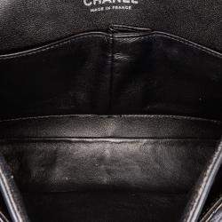 Pre Owned Chanel Classic Double Flap Medium Patent Leather Shoulder Bag