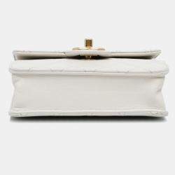 Pre Owned Chanel Chic Pearls Crossbody Mini Leather Crossbody Bag