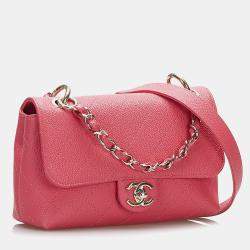 Pre Owned Chanel City Walk Small Caviar Crossbody Bag