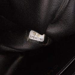 Pre Owned Chanel Black Mini Square Classic Chevron Lambskin Single Flap Bag