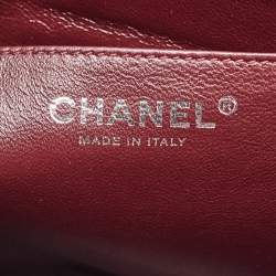 Pre Owned Chanel Black Quilted Patent Leather Jumbo Classic Single Flap Bag