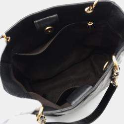 Pre Owned Chanel PST Black Calfskin Leather Tote Bag