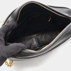 Pre Owned Chanel CC Black Leather Shoulder Bag