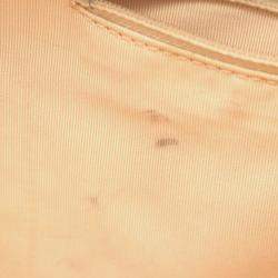 Pre Owned Chanel Coco Mark Beige Calfskin Tote Bag