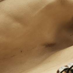 Pre Owned Chanel Beige Quilted Caviar Leather Timeless Clutch