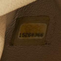 Pre Owned Chanel Beige Quilted Caviar Leather Timeless Clutch