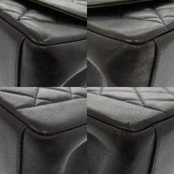Pre Owned Chanel Diana Black Lambskin Leather Shoulder Bag