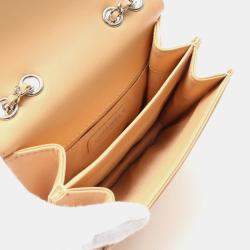 Pre Owned Chanel CC Beige Leather Shoulder Bag