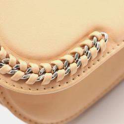 Pre Owned Chanel CC Beige Leather Shoulder Bag