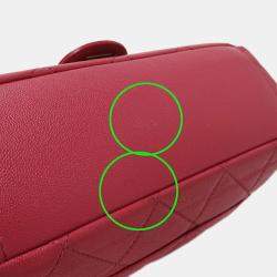 Pre Owned Chanel Matelasse Pink Leather Shoulder Bag