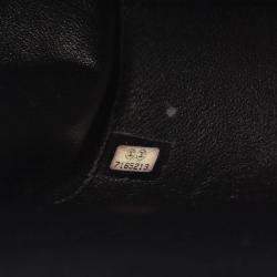 Pre Owned Chanel 2.55 Chocolate Bar Black Lambskin Shoulder Bag