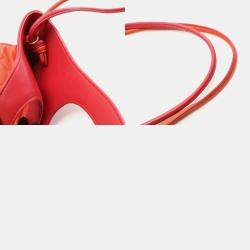Pre Owned Chanel 31 Red/Orange Leather Shoulder Bag