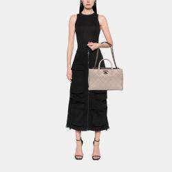 Pre Owned Chanel Brown Quilted Calfskin Portobello Satchel