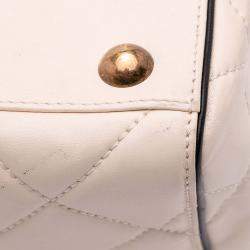 Pre Owned Chanel Brown Quilted Calfskin Portobello Satchel