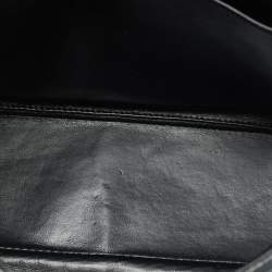 Pre Owned حقيبة شانيل جامبو كلاسيك جلد كافيار أسود مبطن بقلاب واحد