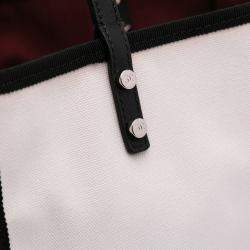 Pre Owned Chanel White Small Canvas Lets Demonstrate Tote