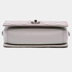 Pre Owned Chanel Brown Quilted Calfskin Day Trip Flap
