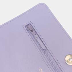 مملوكة مسبقًا محفظة شانيل أرجوانية جلد خروف مبطن 19 على سلسلة