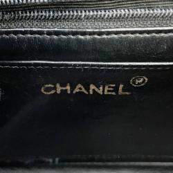 Pre Owned Chanel V Stitch Chain shoulder Bag Black Caviar Leather