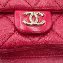 Pre Owned Chanel Dumas Backpack Magenta Leather