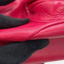 Pre Owned Chanel Dumas Backpack Magenta Leather