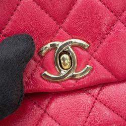 Pre Owned Chanel Dumas Backpack Magenta Leather