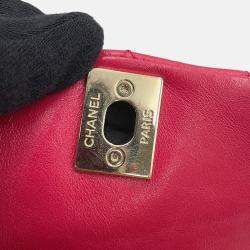 Pre Owned Chanel Dumas Backpack Magenta Leather