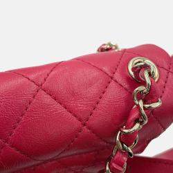 Pre Owned Chanel Dumas Backpack Magenta Leather