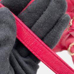 Pre Owned Chanel Dumas Backpack Magenta Leather