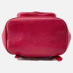 Pre Owned Chanel Dumas Backpack Magenta Leather