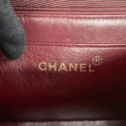 Pre Owned Chanel Diana Chain shoulder Bag Black Lambskin