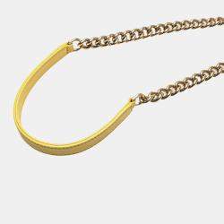 Pre Owned Chanel Yellow Mini Calfskin Label Click Shopping Tote