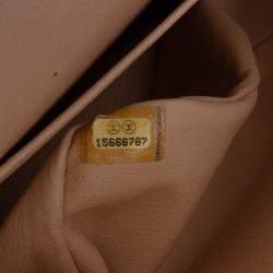 Pre Owned Chanel Beige Jumbo Classic Lambskin Double Flap